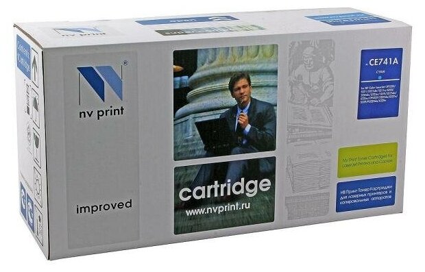 Картридж NV-Print NV-CE741AC голубой для HP Color LJ CP5220