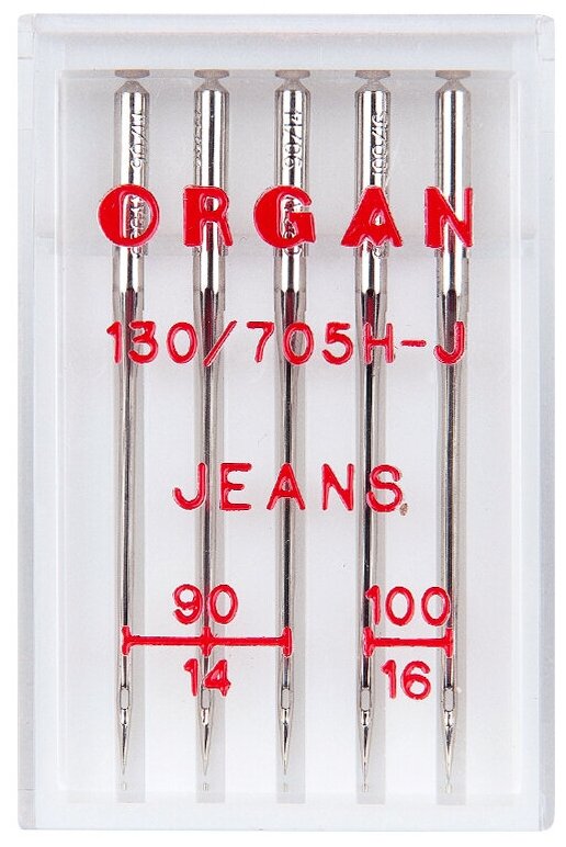 Organ иглы Джинс 5/90-100 блистер