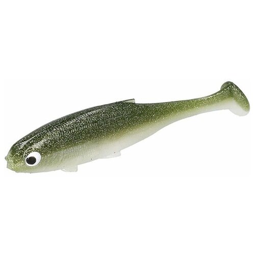 Mikado, Виброхвост Real Fish, 10см, Olive Bleak, 4шт.