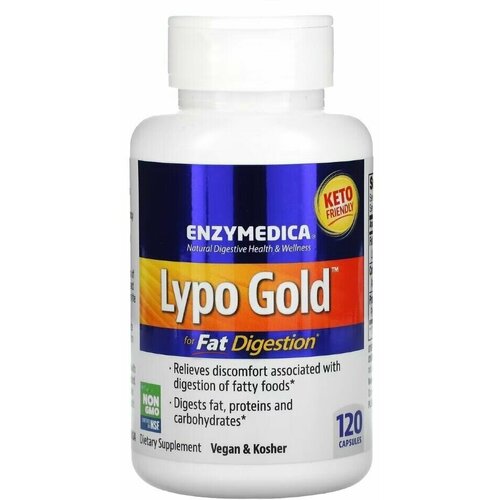 Enzymedica Lypo Gold 120 caps/ Энзаймедика Липо Голд 120 капсул