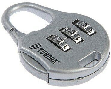 фото Замок навесной кодовый тундра ZK006, серый