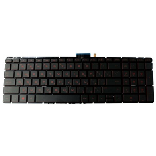 Клавиатура для ноутбука HP 15-ab 17-g с красной подсветкой pn 809031-251 2799₽
