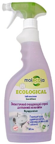 Спрей MOLECOLA Очищающий для ванной комнаты Изумрудный лес экологичный 500 мл