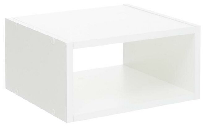 фото Стеллаж №2 DICE CUBE 1/2 секция, 360х180х320, Белый