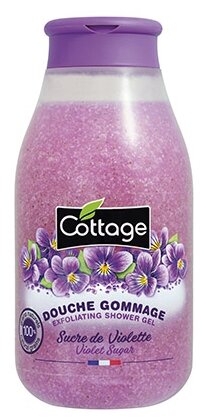 COTTAGE. Гель для душа отшелушивающий фиалка / Exfoliating Shower Gel Violet Sugar 270 мл