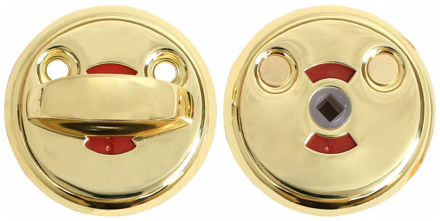 Сантехническая завертка к ручкам для финских дверей (цвет золото) аллюр 0350WC BP