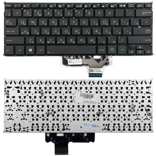 Клавиатура для ноутбука Asus TX201L Series Плоский Enter Черная без рамки PN 90NB03I1-R31RU0 1380₽