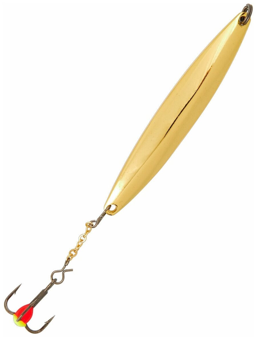 Блесна вертикальная зимняя LUCKY JOHN Nail Blade (цепочка тройник) 55 мм G