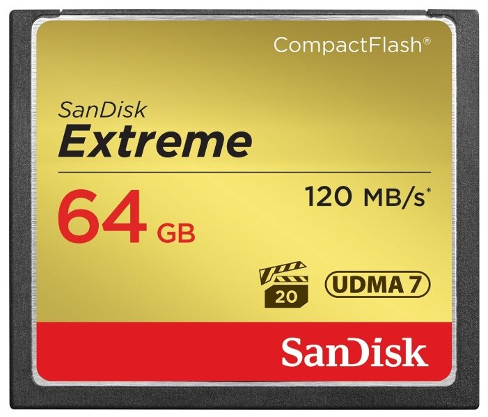 Карта памяти SanDisk Extreme CompactFlash 120MB/s — купить по выгодной цене на Яндекс.Маркете