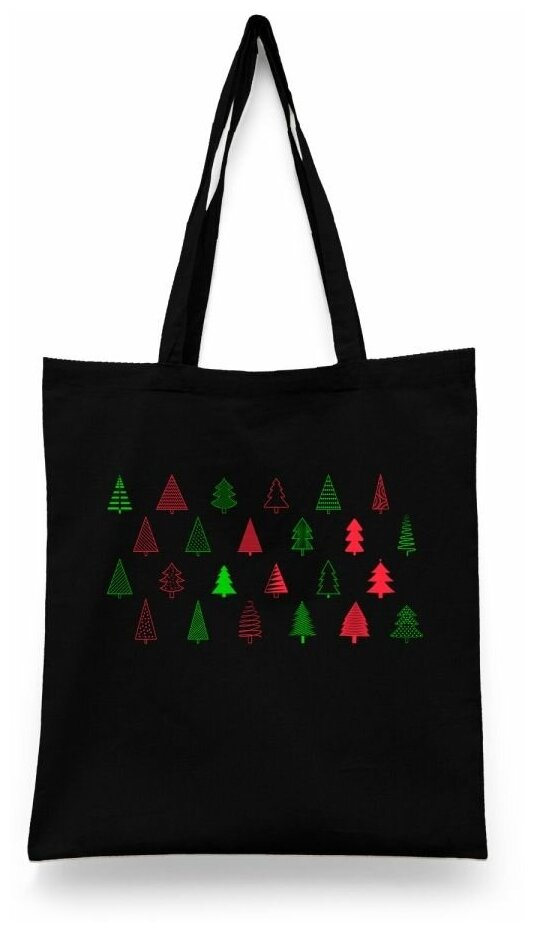 фото Сумка-шоппер унисекс Каждому Своё "Новый Год/Кролик/Рождество"