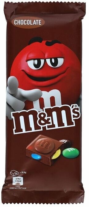 Шоколад M&Ms Chocolate / с шоколадной начинкой 165гр. (Румыния) - фотография № 3