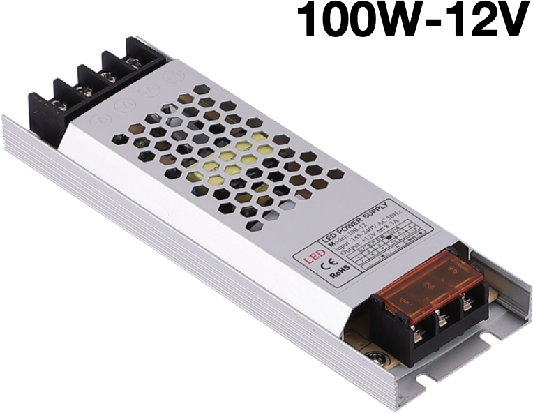 Блок питания для светодиодной ленты 100Вт 12V