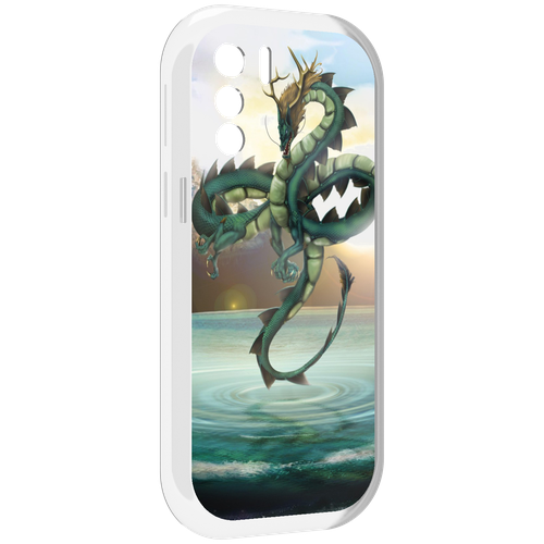 Чехол MyPads водяной-дракон для UleFone Note 13P задняя-панель-накладка-бампер