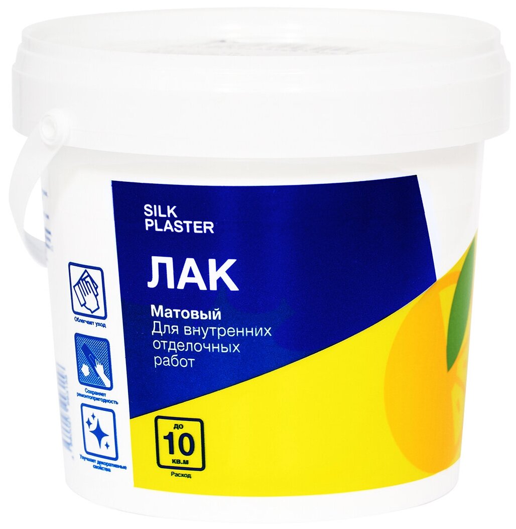 Лак для жидких обоев и декоративной штукатурки Silk Plaster 1л