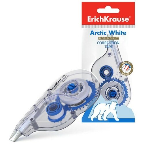 Корректирующая лента ErichKrause Arctic white, 5 мм х 8 метров, в пакетике