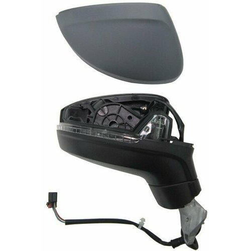 Зеркало боковое на VOLKSWAGEN Tiguan с 2016 года, правое электрическое с подогревом , с указателем поворота