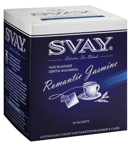 Чай зеленый Svay Romantic jasmine в пакетиках