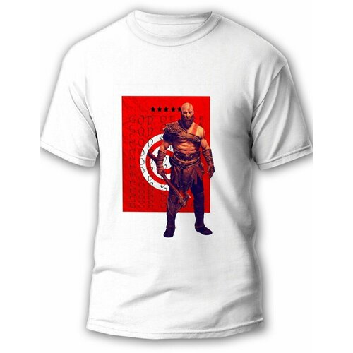 фото Футболка будь на стиле, футер, размер 2xl, белый