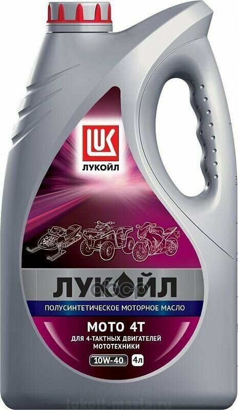LUKOIL Масло Моторное Lukoil Moto 4T 10W-40 4Л.