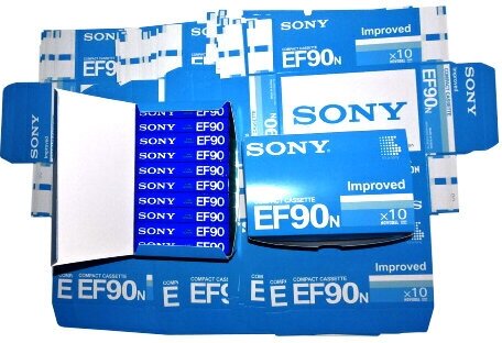 Коробочки для аудиокассет SONY EF90
