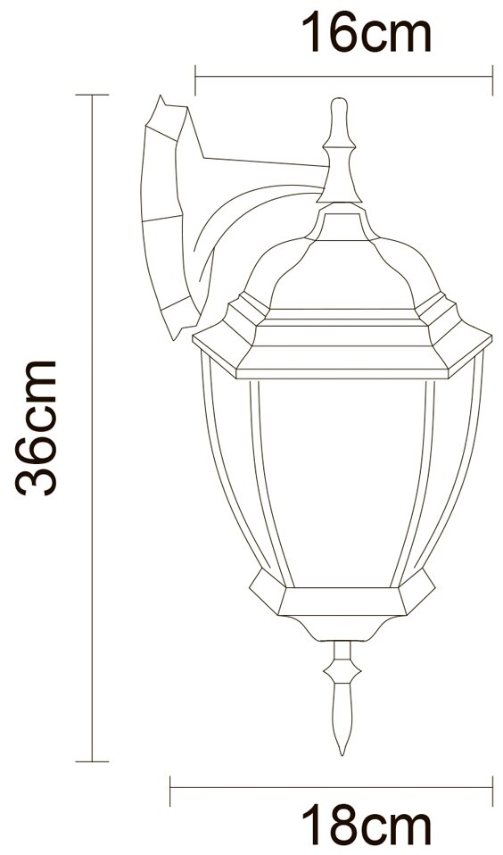 Настенный фонарь уличный белый E27 IP44 Arte Lamp Pegasus A3152AL-1WG