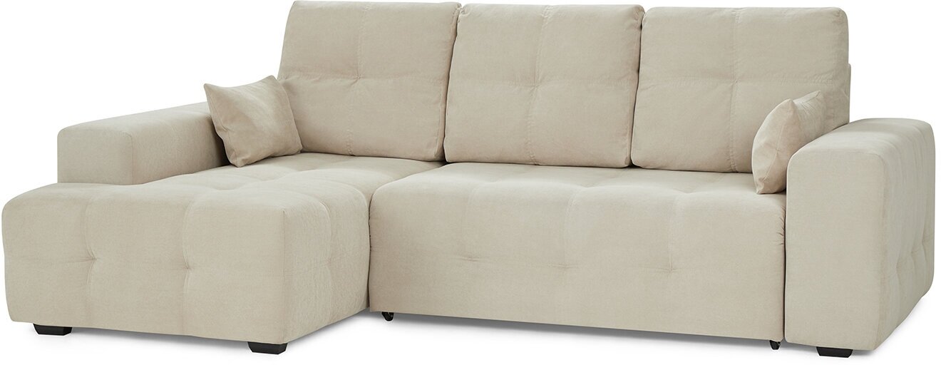 фото Угловой диван-кровать Hoff Питсбург, левый угол, цвет бежевый