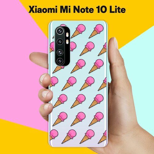 Силиконовый чехол на Xiaomi Mi Note 10 Lite Мороженое / для Сяоми Ми Ноут 10 Лайт силиконовый чехол на xiaomi mi note 10 lite закат для сяоми ми ноут 10 лайт