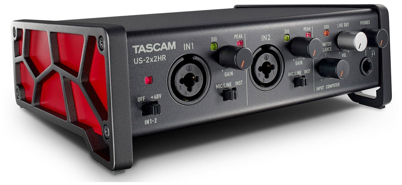 Tascam US-2x2HR USB аудио/MIDI интерфейс (2 входа, 2 выхода) Ultra-HDDA mic-preamp 24bit/192kHz