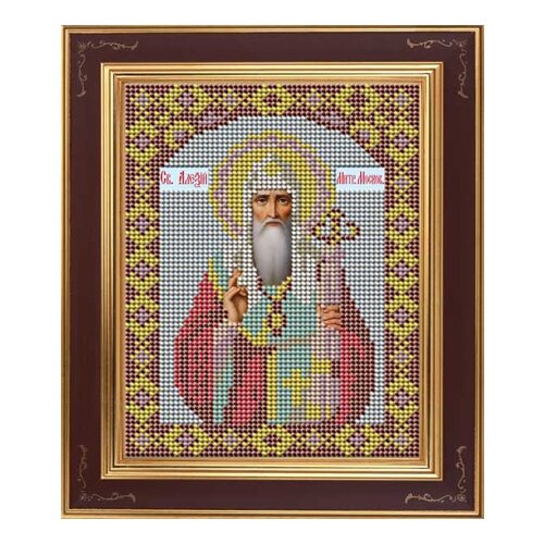 фото Набор для вышивания бисером икона святитель алексий, митрополит московский и всея руси 12 х 15 см м257 galla collection