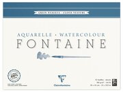 Альбом для акварели 300x400мм, 15л Clairefontaine "Fontaine Grain Nuageux" (300 г/кв. м, холод. пресс, облачная текстура) (96422C)