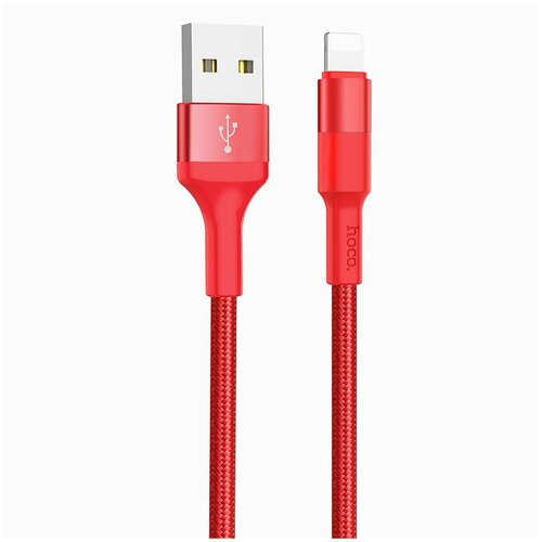 кабель hoco lightning x26 xpress 100см красный Кабель USB - Apple lightning Hoco X26 Xpress, 100 см, Красный