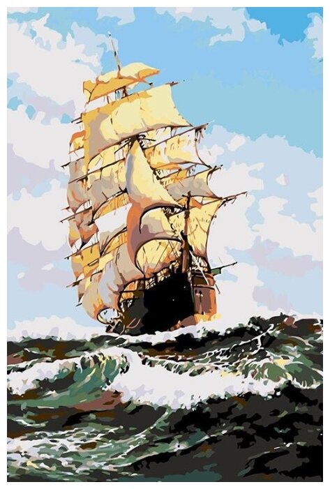 Картина по номерам "Морское путешествие", 40x60 см