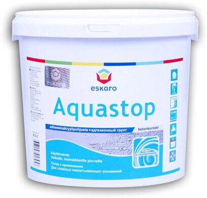 Грунт адгезионный eskaro aquastop betoncontaсt 4,5кг, арт.13953