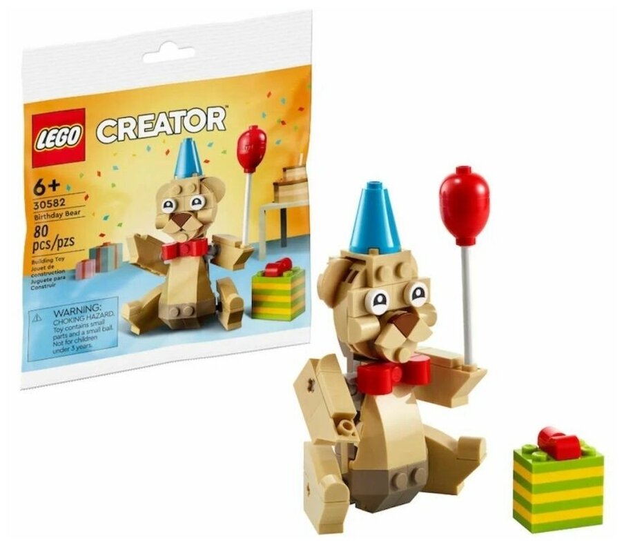Конструктор LEGO Creator 30582 День рождения медведя, 80 дет.