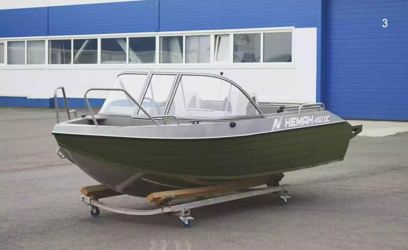 Моторная лодка NEMAN-450DC/ Алюминиевый катер NEMAN-450DC/ лодки Wyatboat