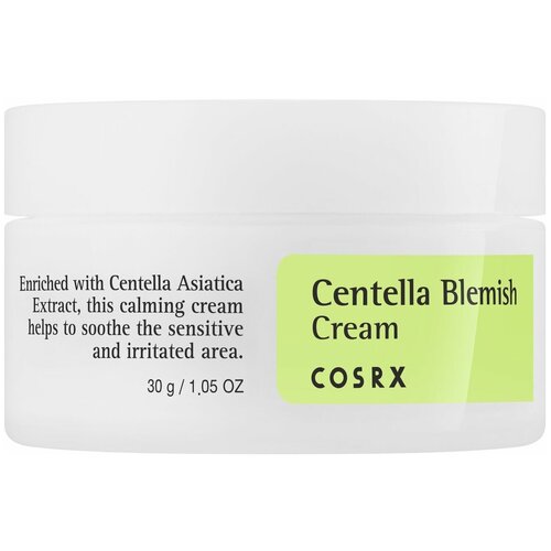 COSRX Centella Blemish Cream Крем для лица, 30мл крем терапия для лица сужающий поры centella tc cream 30мл