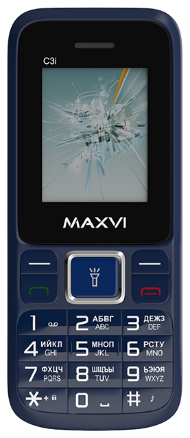 Телефон MAXVI C3i, 2 SIM, маренго