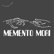 Наклейка на авто "Memento mori" 60х20 см