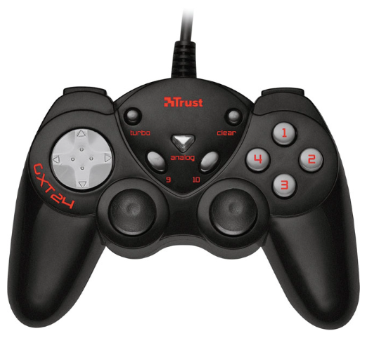 Геймпад Trust GXT 24 Compact Gamepad черный PC, проводной