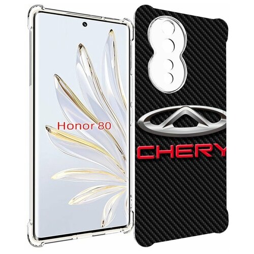 Чехол MyPads чери chery 2 для Honor 80 задняя-панель-накладка-бампер