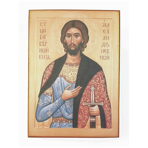 Икона Невский, размер иконы - 60х80 икона августин размер иконы 60х80