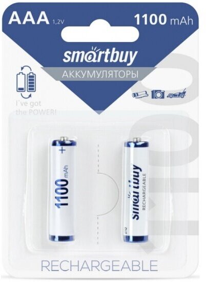 Аккумулятор Smartbuy LR03 AAA 1100 mAh (уп 2 шт)