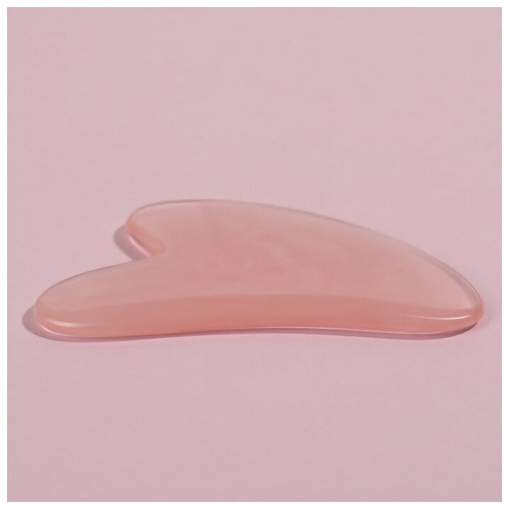 Массажёр гуаша «Сердце», 8,5 × 5,5 см, цвет розовый - фотография № 3