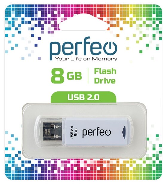 USB  Perfeo USB 8GB C06 White