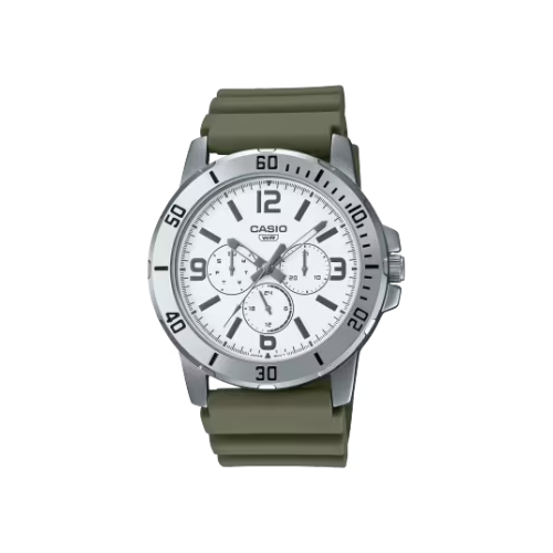 Наручные часы CASIO Collection Men MTP-VD300-3B, серебряный, белый