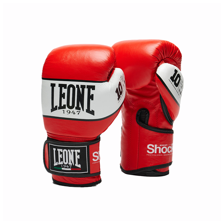 Боксерские перчатки Leone 1947 Shock 2.0 GN047 Red (10 унций)