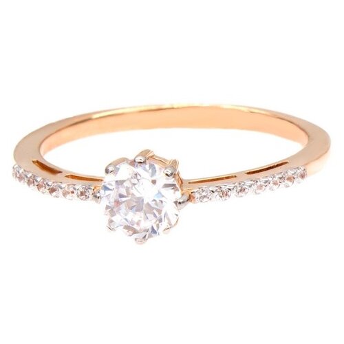 фото The jeweller кольцо из золота c фианитом 1101012318, размер 18