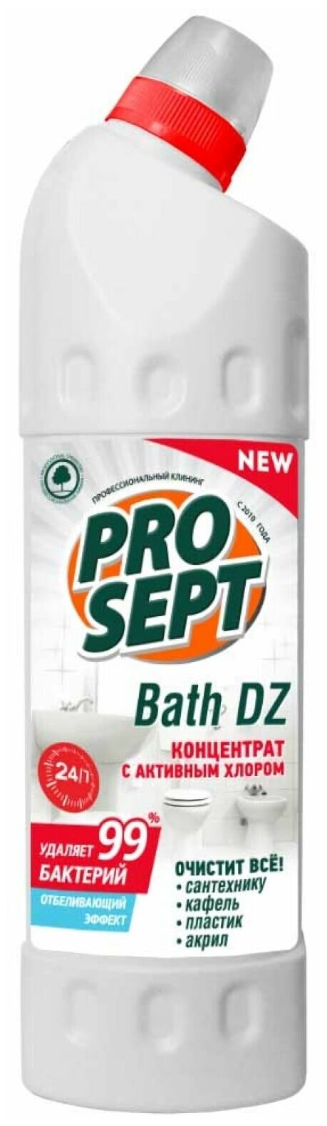 Дезинфицирующее чистящее средство Prosept Bath DZ, концентрат, 1 л - фотография № 18