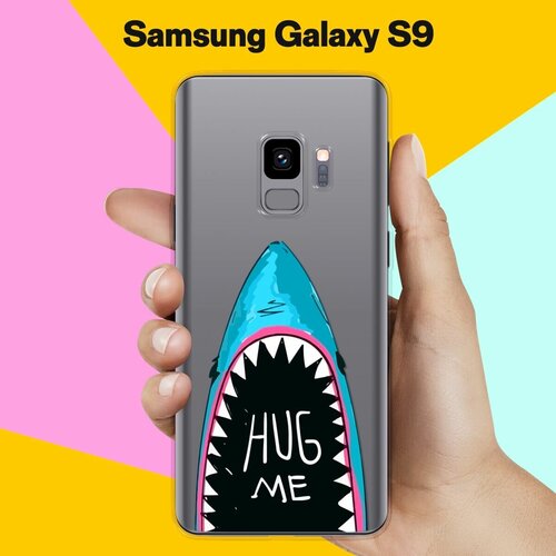 Силиконовый чехол на Samsung Galaxy S9 Акула-Корги / для Самсунг Галакси С9