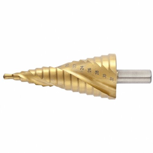 high quality 6pc hex shank hss screw spiral point thread american plug hand tap drill bits 6 32 8 32 10 24 10 32 12 24 1 4 20 Сверло ступенчатое, 4-6-8-10-12-14-16-18-20-22-24-26-28-30-32 мм, HSS, спиральный профиль, трехгранный хвостовик Matrix